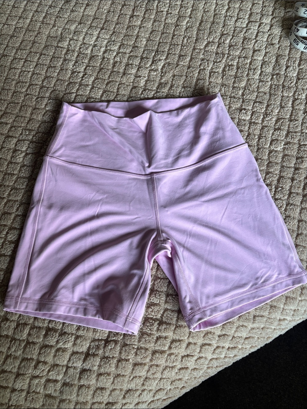 lululemon athletica Pale Pink High-Rise Bike Shorts